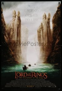2t577 LORD OF THE RINGS: THE FELLOWSHIP OF THE RING advance DS 1sh '01 J.R.R. Tolkien, Argonath!