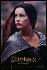 2t583 LORD OF THE RINGS: THE RETURN OF THE KING teaser DS 1sh '03 sexy Liv Tyler as Arwen!