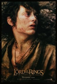 2t581 LORD OF THE RINGS: THE RETURN OF THE KING teaser DS 1sh '03 Elijah Wood as tortured Frodo!