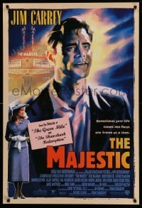 2t599 MAJESTIC int'l 1sh '01 great art of Jim Carrey, directed by Frank Darabont!