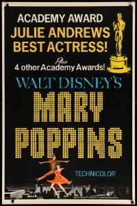 2t616 MARY POPPINS style C 1sh '65 Julie Andrews & Dick Van Dyke in Walt Disney's musical classic!