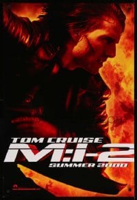 2t635 MISSION IMPOSSIBLE 2 teaser DS 1sh '00 Tom Cruise, sequel directed by John Woo!