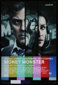2t639 MONEY MONSTER advance DS 1sh '16 George Clooney, Roberts, not every conspiracy is a theory!