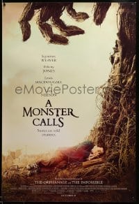 2t640 MONSTER CALLS advance DS 1sh '16 Sigourney Weaver, voice of Liam Neeson as the Monster!