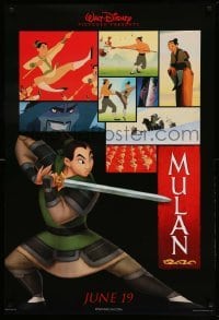 2t651 MULAN advance DS 1sh '98 June 19 style, Walt Disney Ancient China cartoon, training images!
