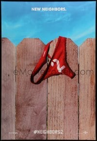 2t666 NEIGHBORS 2 SORORITY RISING teaser DS 1sh '16 Moretz, great image of underwear on fence!