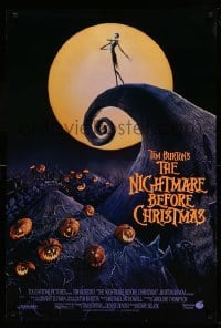 2t673 NIGHTMARE BEFORE CHRISTMAS int'l 1sh '93 Tim Burton, Disney, great Halloween horror image!