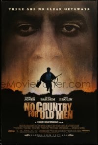 2t674 NO COUNTRY FOR OLD MEN DS 1sh '07 The Coens, Josh Brolin, Javier Bardem, Tommy Lee Jones!