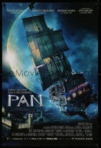 2t689 PAN advance DS 1sh '15 Jackman, Miller, Mara & Hedlund, flying Jolly Roger, coming soon!