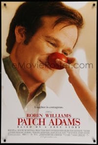 2t692 PATCH ADAMS DS 1sh '98 doctor Robin Williams, Monica Potter, laughter is contagious!