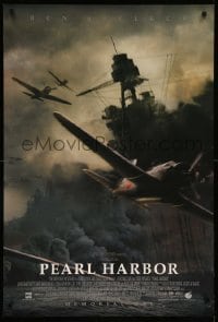 2t697 PEARL HARBOR advance DS 1sh '01 Ben Affleck, Beckinsale, Hartnett, bombers over battleship!