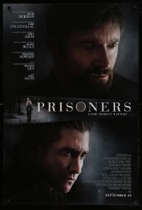 2t724 PRISONERS advance DS 1sh '13 image of Hugh Jackman & Jake Gyllenhaal!