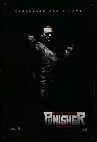 2t729 PUNISHER: WAR ZONE teaser DS 1sh '08 great image of Ray Stevenson with pistols, vengeance!