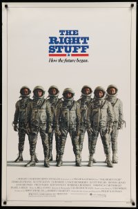 2t750 RIGHT STUFF advance 1sh '83 great line up of the first NASA astronauts all suited up!