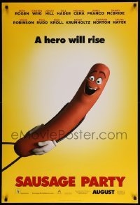 2t773 SAUSAGE PARTY teaser DS 1sh '16 Seth Rogen, Jonah Hill, outrageous image, a hero will rise!