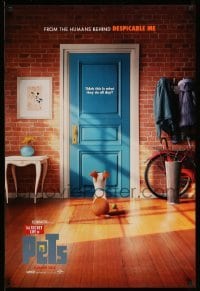 2t782 SECRET LIFE OF PETS advance DS 1sh '16 Summer style, dog sitting behind door with ball!