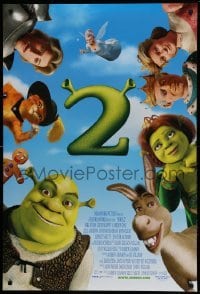 2t791 SHREK 2 DS 1sh '04 Mike Myers, Eddie Murphy, computer animated fairy tale characters!