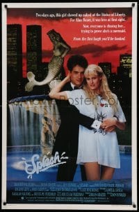 2t827 SPLASH 1sh '84 Tom Hanks loves mermaid Daryl Hannah in New York City under Twin Towers!