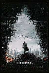 2t836 STAR TREK INTO DARKNESS teaser DS 1sh '13 cool image of rubble & Benedict Cumberbatch!