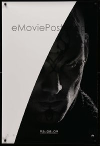 2t831 STAR TREK teaser 1sh '09 cool portrait image of Eric Bana as Nero w/partial white background