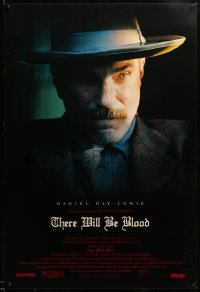 2t894 THERE WILL BE BLOOD 1sh '07 close-up of Daniel Day-Lewis, P.T. Anderson directed!