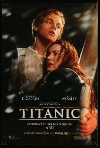 2t909 TITANIC IMAX DS 1sh R12 April 6 style, Leonardo DiCaprio, Kate Winslet, James Cameron!
