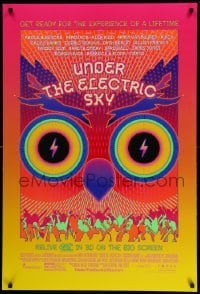 2t946 UNDER THE ELECTRIC SKY DS 1sh '14 cool wild psychedelic art image of owl!