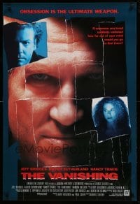 2t957 VANISHING 1sh '93 creepy pieced-together Jeff Bridges, Kiefer Sutherland, Nancy Travis!