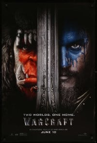 2t970 WARCRAFT teaser DS 1sh '16 Travis Fimmel, Clancy Brown, two worlds, one home!