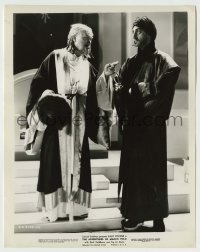 2w090 ADVENTURES OF MARCO POLO 8x10.25 still '37 Basil Rathbone & George Barbier as Kublai Khan!