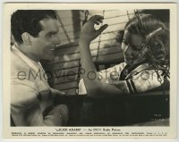 2w097 ALICE ADAMS 8x10.25 still '35 romantic c/u of Katharine Hepburn & Fred MacMurray on swing!