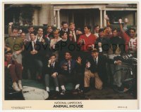 2w006 ANIMAL HOUSE 8x10 mini LC '78 best portrait of John Belushi & cast by frat house, classic!