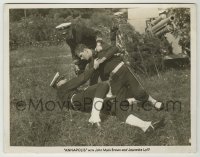 2w116 ANNAPOLIS 8x10.25 still '28 officer stops Navy cadets fighting on ground by cannon!