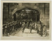 2w117 ANNIE LAURIE 8x10.25 still '27 great image of Scottish men with bagpipes leading procession!