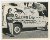 2w146 BIG CHILL 8x10 still '83 great image of Kevin Kline by Running Dog athletic footwear van!