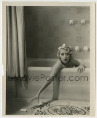 2w162 BLONDE CRAZY 8x9.75 still '31 sexy naked Joan Blondell in bathtub dropped the soap!