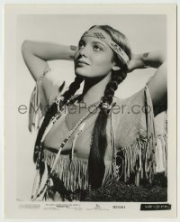 2w190 BUFFALO BILL 8x10 still R51 best portrait of sexy Native American Indian Linda Darnell!