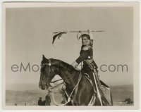 2w221 CHARGE OF THE LIGHT BRIGADE 8x10.25 still '36 Errol Flynn on horseback attacking with spear!