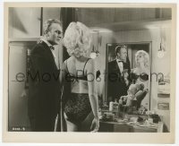 2w228 CIRCUS OF HORRORS 8.25x10 still '60 Anton Differing with half-naked blonde in dressing room!