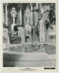 2w233 CLEOPATRA 8.25x10 still '63 sexy naked Elizabeth Taylor in bath with two maidens!