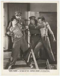 2w250 CRIME SCHOOL 8x10.25 still '38 two cops stop Dead End Kid Billy Halop from fighting!