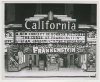 2w254 CURSE OF FRANKENSTEIN candid 8.25x10 still '57 great image of theater front, a new concept!