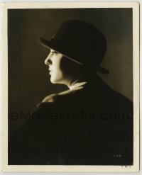 2w296 DOROTHY MACKAILL 8x10 still '27 wonderful profile portrait wearing hat in the dark!