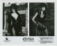 2w325 ELVIRA MISTRESS OF THE DARK 8x10 still '88 great split image of sexy Cassandra Peterson!
