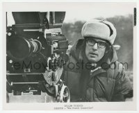 2w358 FRENCH CONNECTION candid 8.25x10 still '71 director William Friedkin close up behind camera!