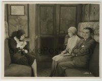 2w426 HER WEDDING NIGHT 8x10 key book still '30 Clara Bow in train compartment with upset couple!