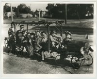 2w427 HI NEIGHBOR deluxe 8x10 still '34 fantastic image of Our Gang kids in homemade fire engine!