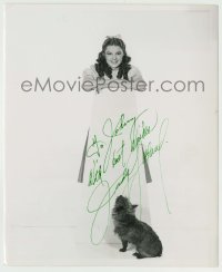 2w522 JUDY GARLAND deluxe 8.25x10 still '39 from Wizard of Oz by Bull with secretarial signature!