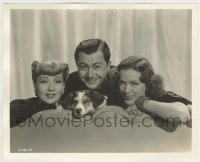2w547 LADY BE GOOD deluxe 8x10 still '41 Robert Young, Powell, Sothern & dog by Clarence S. Bull!