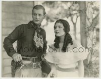 2w565 LAW OF THE RANGE 7x9 still '28 sexy young Joan Crawford & cowboy Rex Lease, lost film!